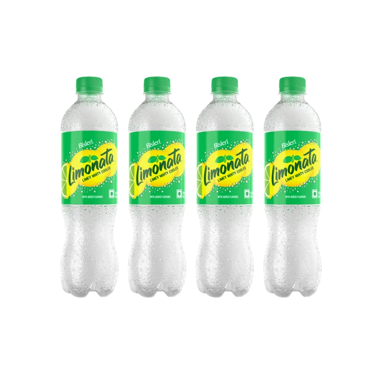 Bisleri Limonata Limey Minty Cooler Lime Soft Drink - Pack of 4