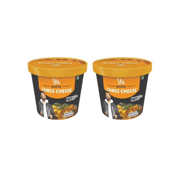 Yu Three Cheese Instant Pasta Cup - Pack of 2