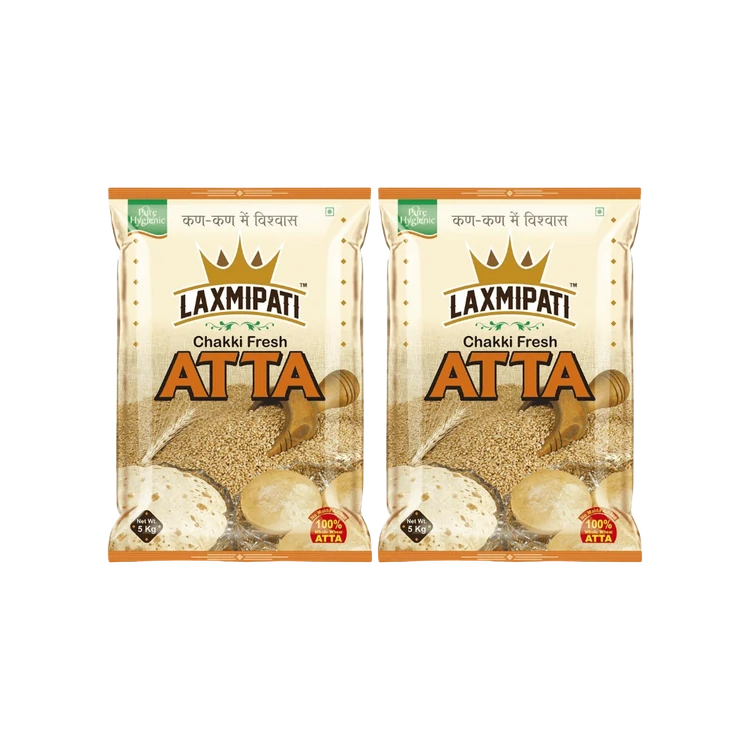 Laxmipati Chakki Fresh Atta - Pack of 2 (Godihittu)