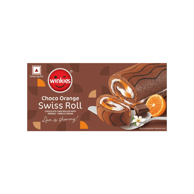 Winkies Choco Orange Swiss Roll