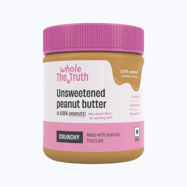 The Whole Truth Crunchy Unsweetened Peanut Butter