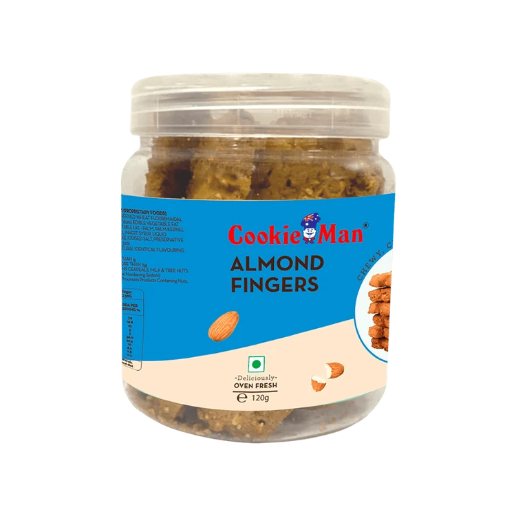 Cookieman Almond Fingers Cookies