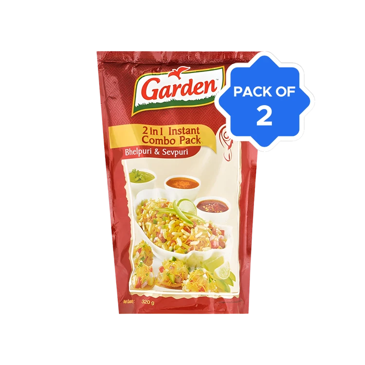 Garden 2 in 1 Instant Combo Pack Bhelpuri & Sevpuri Bhelpuri - Pack of 2