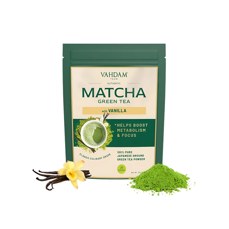 Vahdam Vanilla Matcha Green Tea