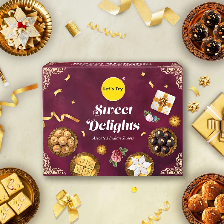 Let's Try Indian Sweets Gifts Box