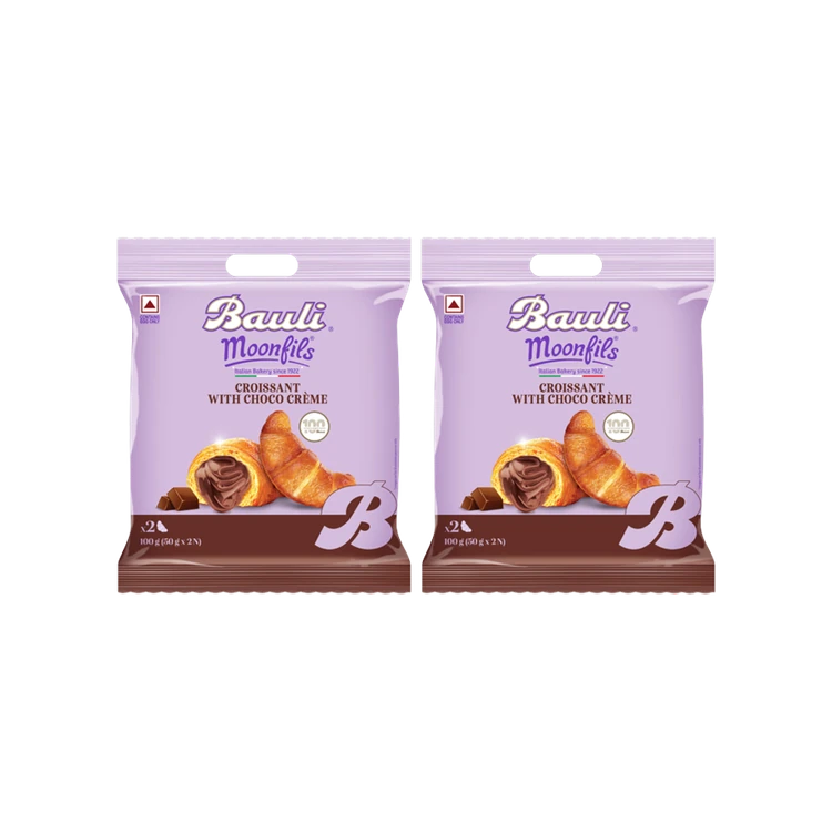 Bauli Moonfils Croissant With Chocolate - Pack of 2