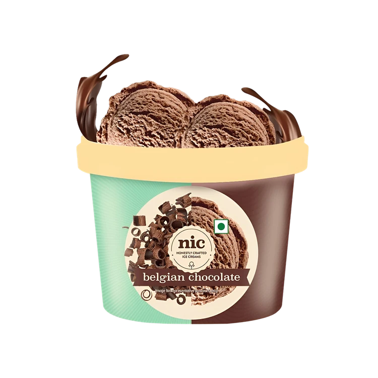 NIC Belgian Chocolate Ice Cream Cup
