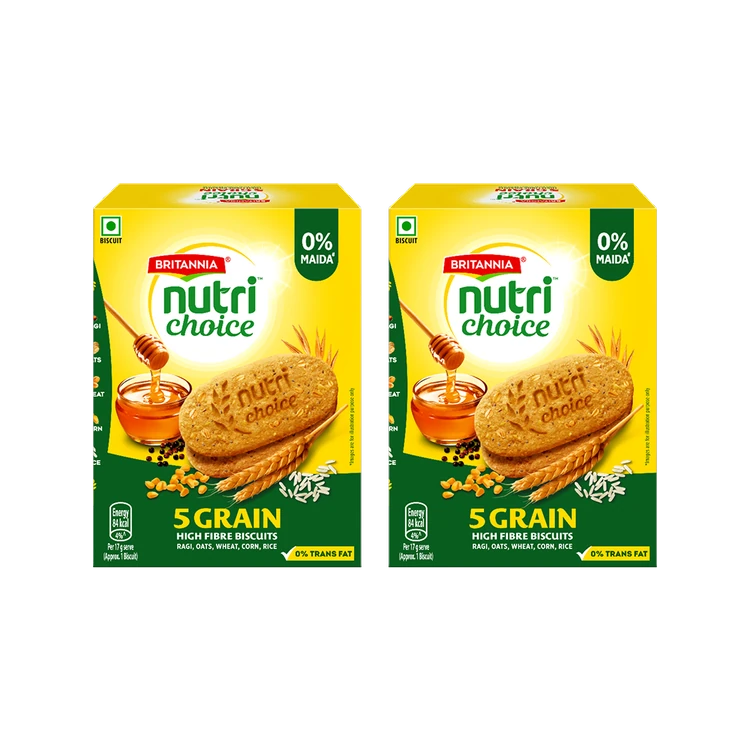 Britannia NutriChoice 5 Grain Digestive Biscuit - Pack of 2