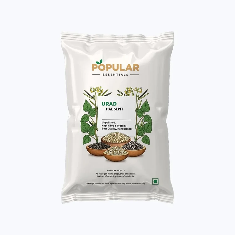 Popular Essentials Urad Dal (Dhuli) Split (Uddina Bele)