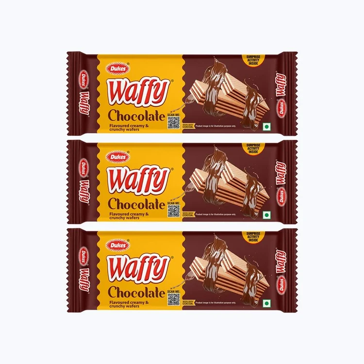 Dukes Waffy Chocolate Wafers - Pack of 3