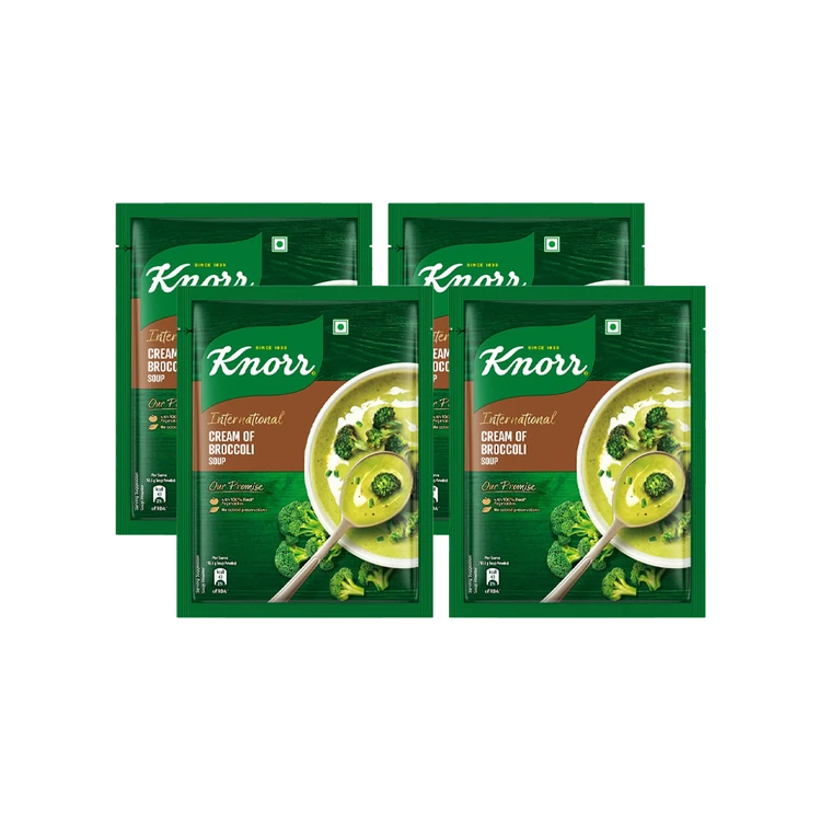 Knorr International Cream Of Broccoli Soup - Pack of 4