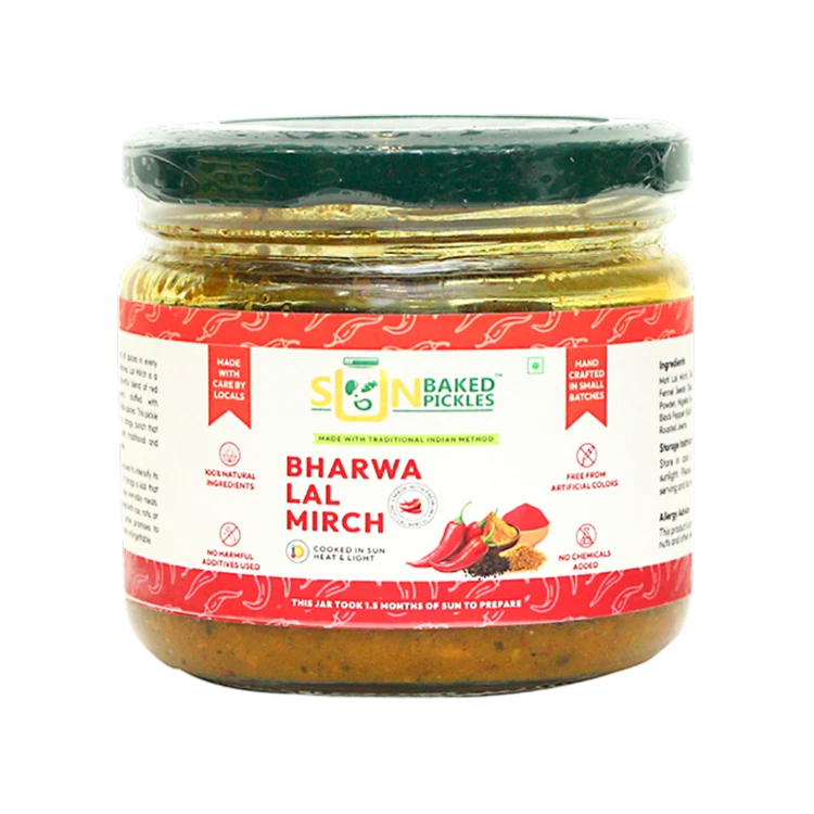 Sun Baked Pickles Bharwa Lal Mirch