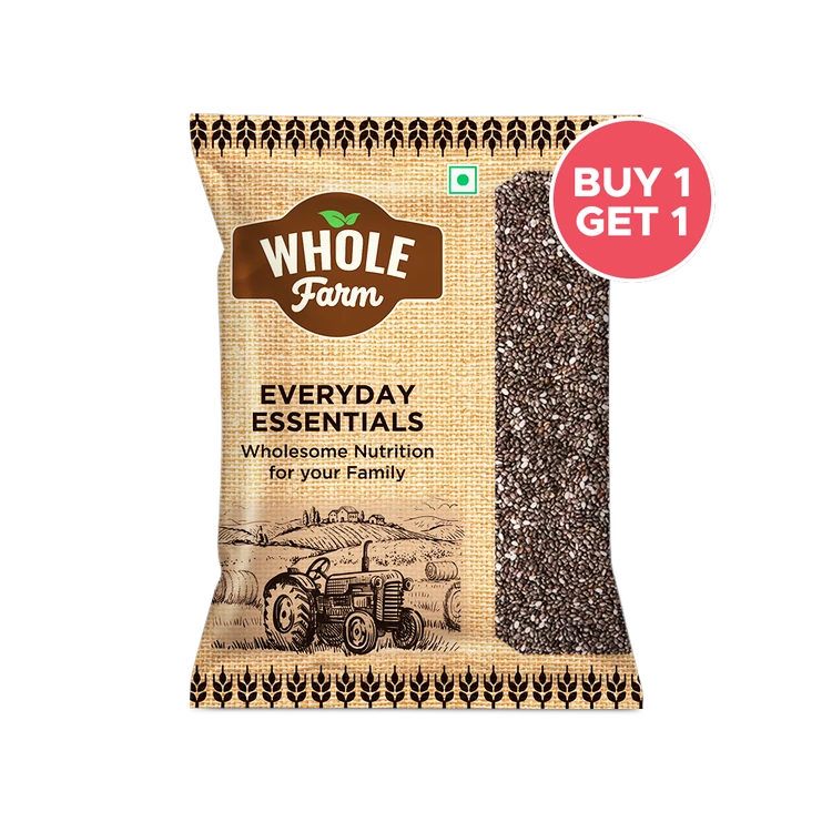 Whole Farm Premium Chia Seeds - Buy 1 Get 1 Free (Chia Beeja)
