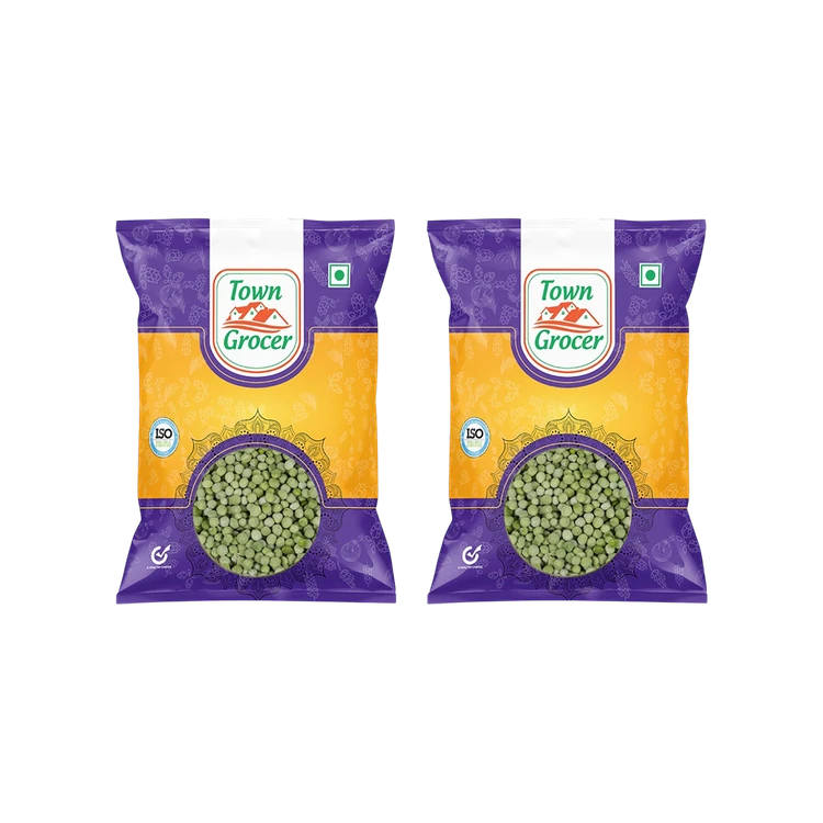 Town Grocer Green Dried Peas/Matar - Pack of 2 (Hasi Battani)