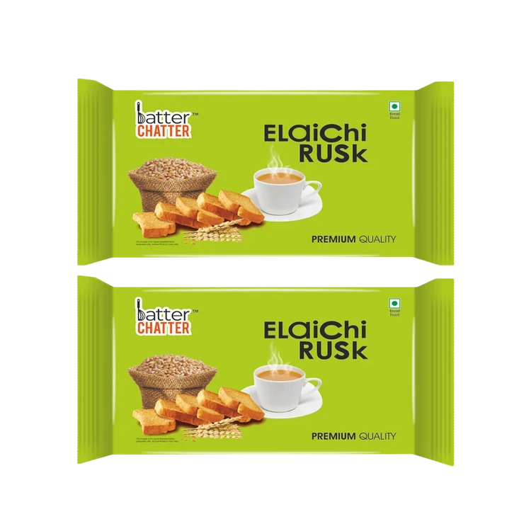 Batter Chatter Elaichi Rusk - Pack of 2