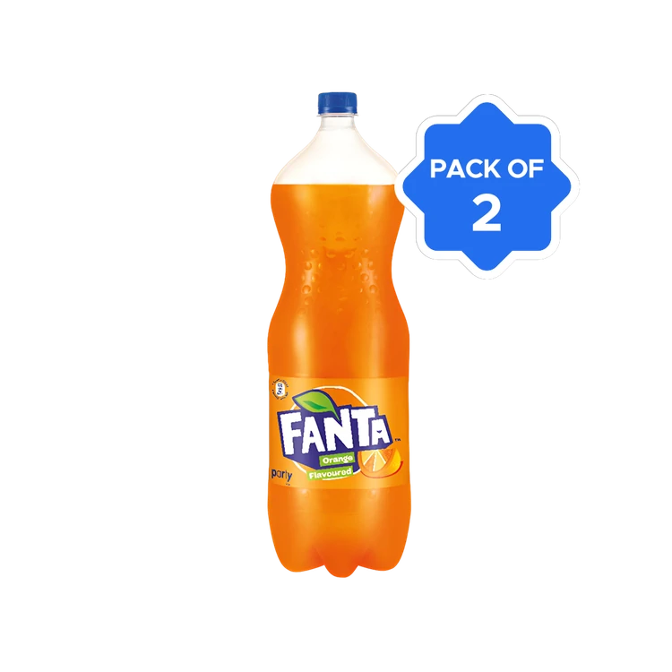 Fanta Flavoured Orange Soft Drink - Pack of 2