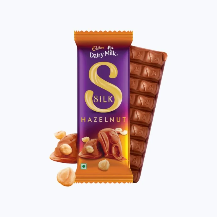 Cadbury Dairy Milk Silk Hazelnut Milk Chocolate Bar - Pack of 2