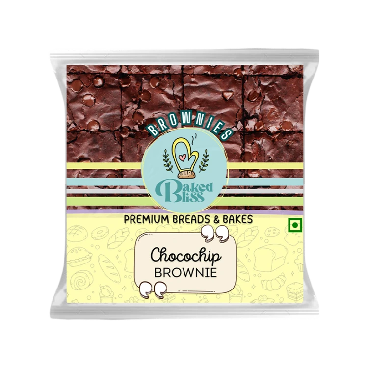 Baked Bliss Pure Veg Chocochip Brownie