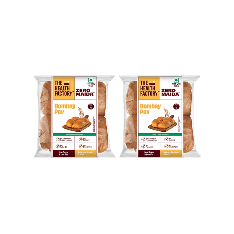 The Health Factory Zero Maida Bombay Pav - Pack of 2