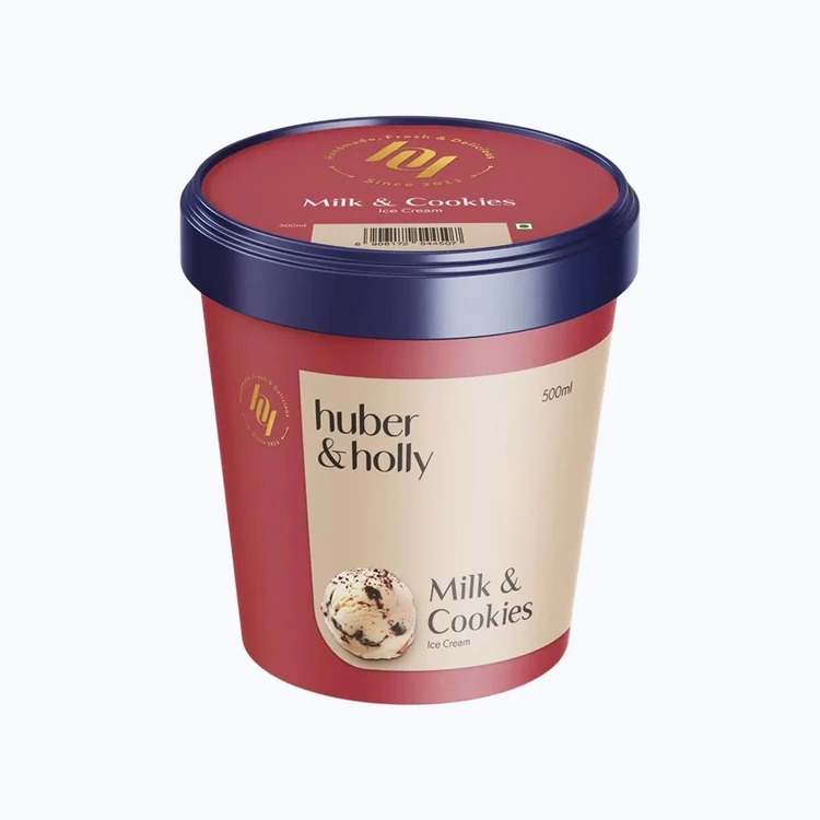 Huber & Holly Milk and Cookies Ice Cream Tub