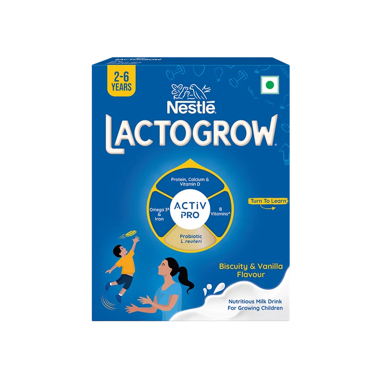 Nestle Lactogrow Nutritious Kids Milk Drink (Biscuity Vanilla Flavour (2 - 6 years))