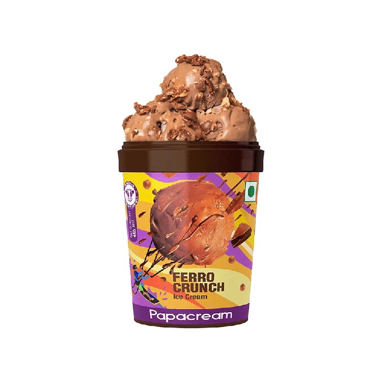 Papacream Ferro Crunch Ice Cream Tub