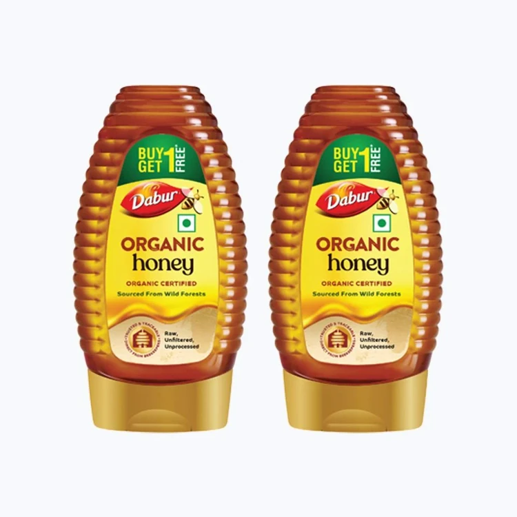 Dabur Squeezy Organic Honey Buy 1 Get 1 Free