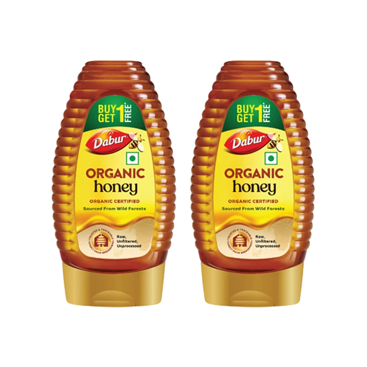 Dabur Squeezy Organic Honey Buy 1 Get 1 Free
