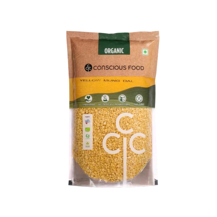 Conscious Food Organic Moong Dal (Dhuli)