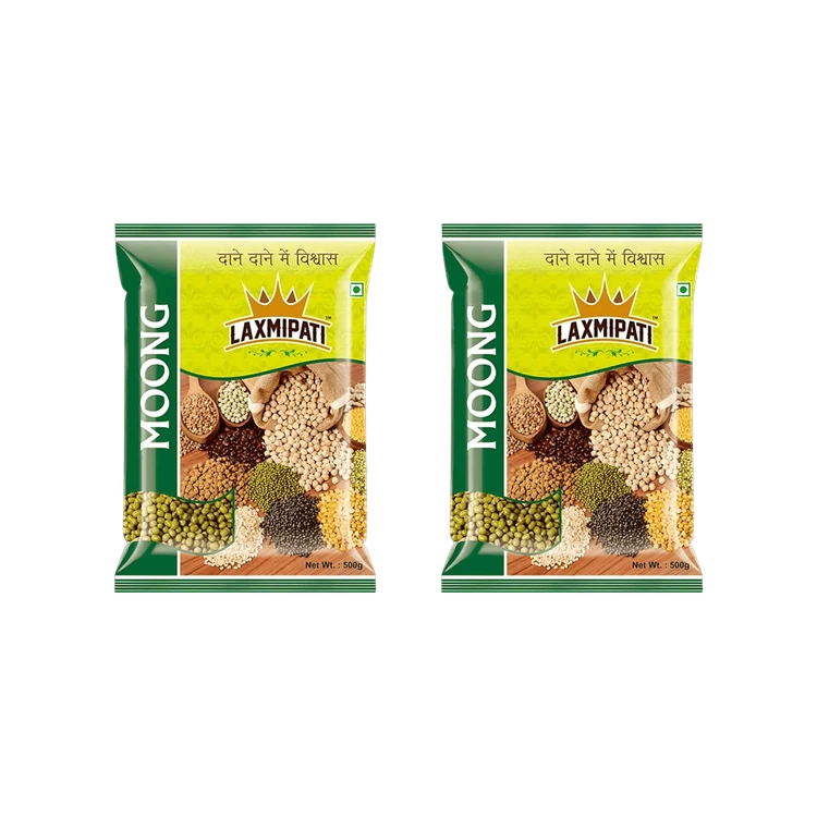 Laxmipati Green Moong (Sabut) - Pack of 2 (Hesaru Kalu)