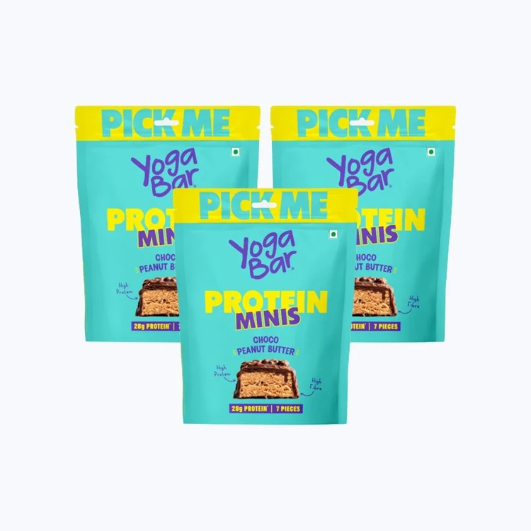 Yoga Bar Choco Peanut Butter Mini Protein Bar - Pack of 3