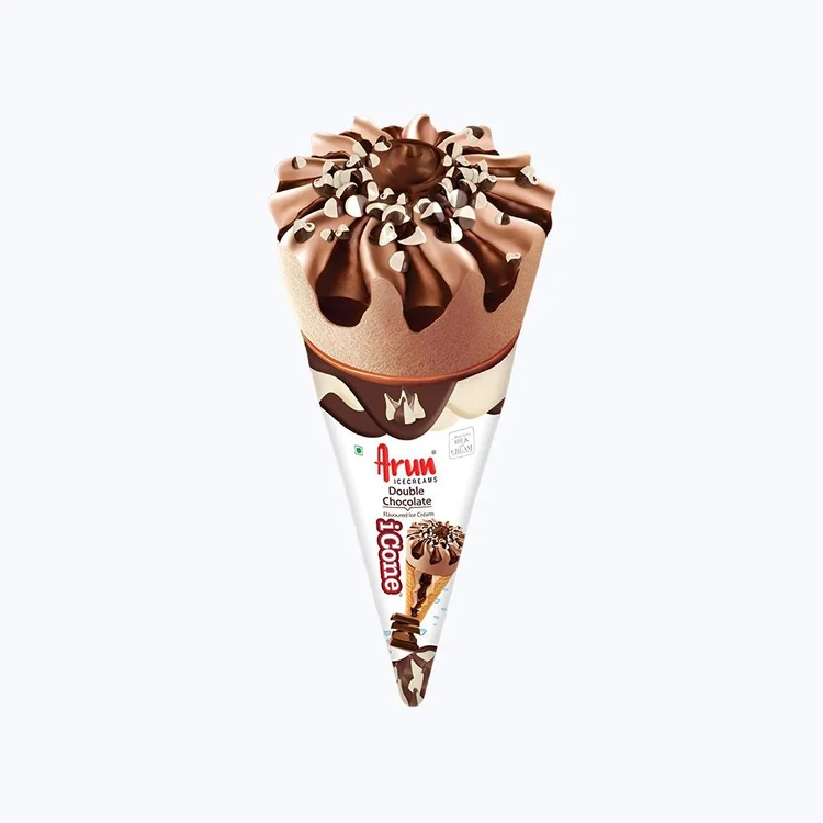 Arun Double Chocolate Ice Cream Cone
