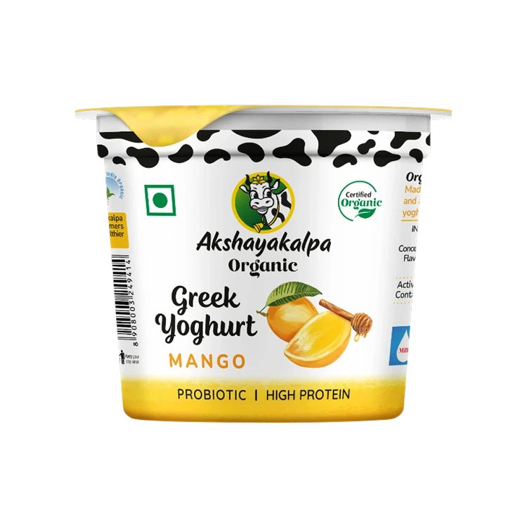 Akshayakalpa Organic Greek Mango Yogurt