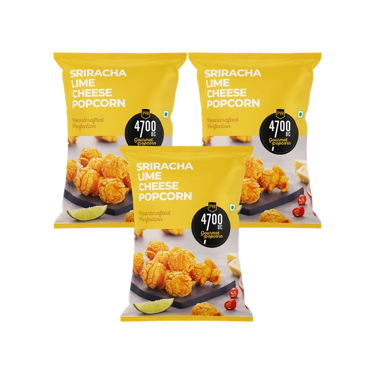 4700BC Sriracha Lime Cheese Popcorn, Gourmet - Pack of 3