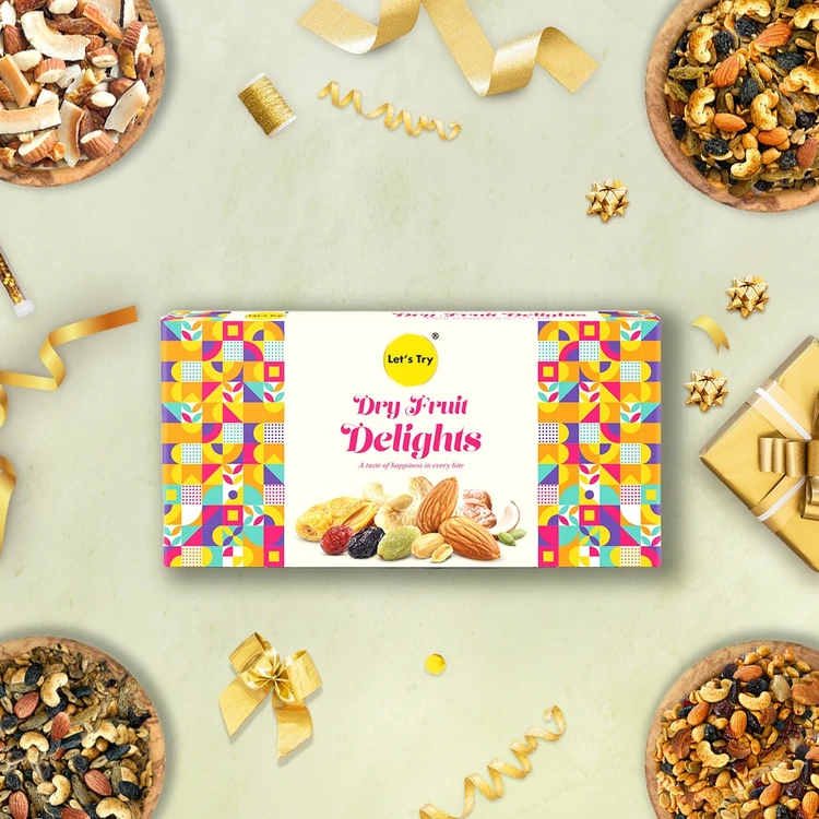 Let's Try Munchies Dry Fruit Delights Gift Pack