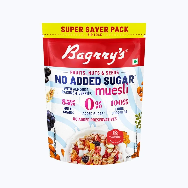 Bagrry's No Added Sugar Muesli (Fruits, Nuts & Seeds)