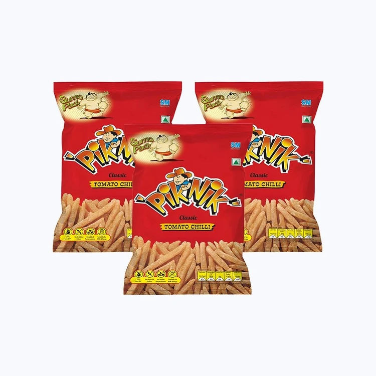 Piknik Classic Tomato Chilli Soya Sticks - Pack of 3