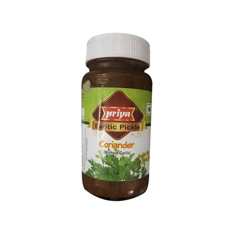 Priya Exotic Coriander Pickle (Without Garlic)