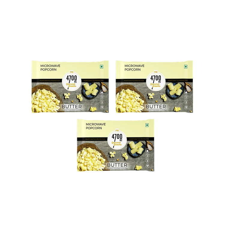 4700BC Butter Microwave Popcorn, Jumbo Size - Pack of 3
