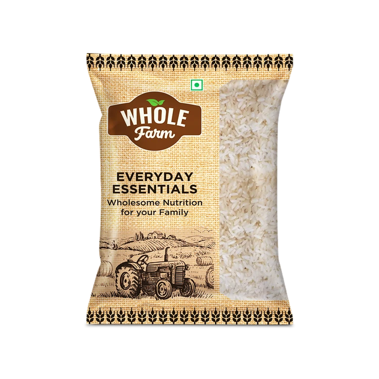 Whole Farm Premium Kolam Rice/Bullet Raw Wada / Lachkari (Short Grain) (Kolam Akki)