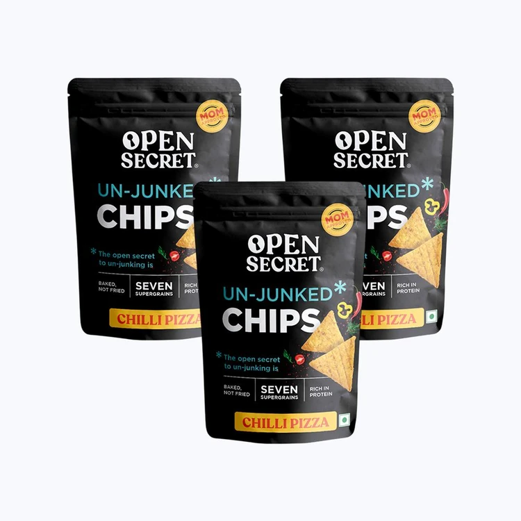 Open Secret Chilli Pizza Baked Chips (High Protein) - Pack of 3