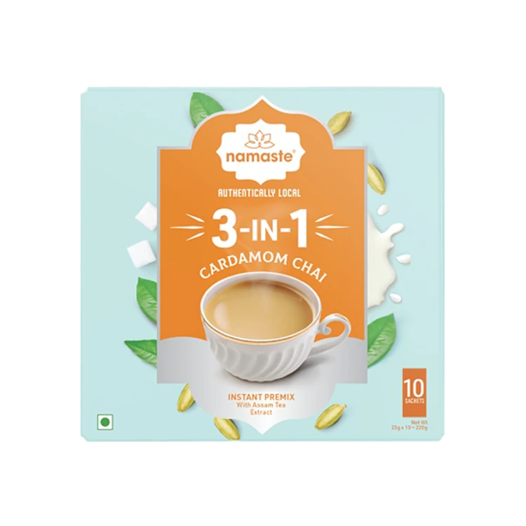 Namaste Chai 3 in 1 Cardamom Instant Tea Premix