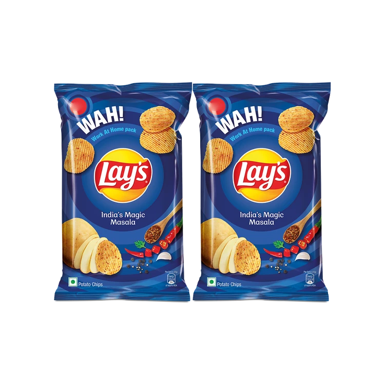 Lay's India's Magic Masala Potato Chips - Pack of 2