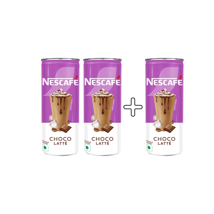 Nescafe Cafe Style Cold Coffee, Choco Latte - Buy 2 Get 1 Free