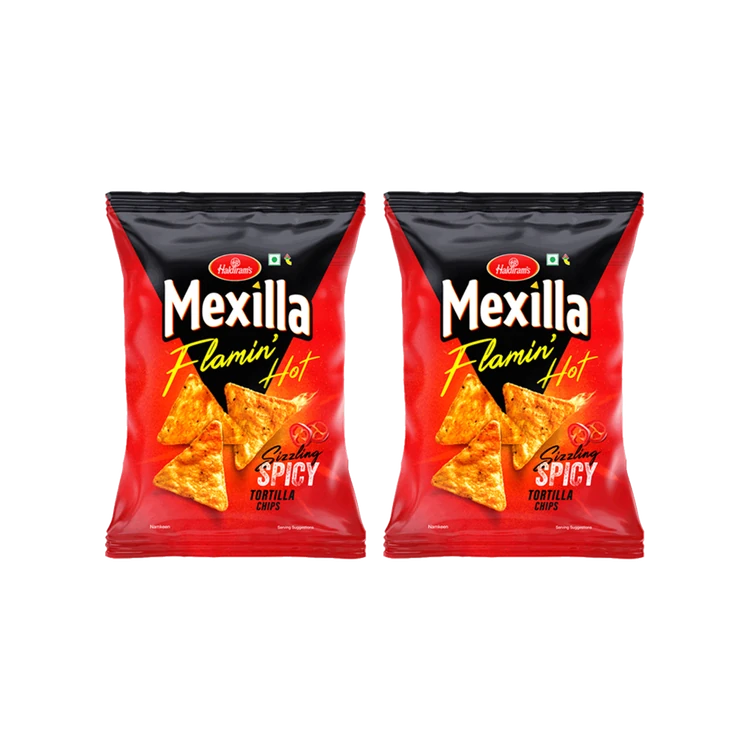 Haldiram's Mexilla Flamin Hot Tortilla Chips - Pack of 2