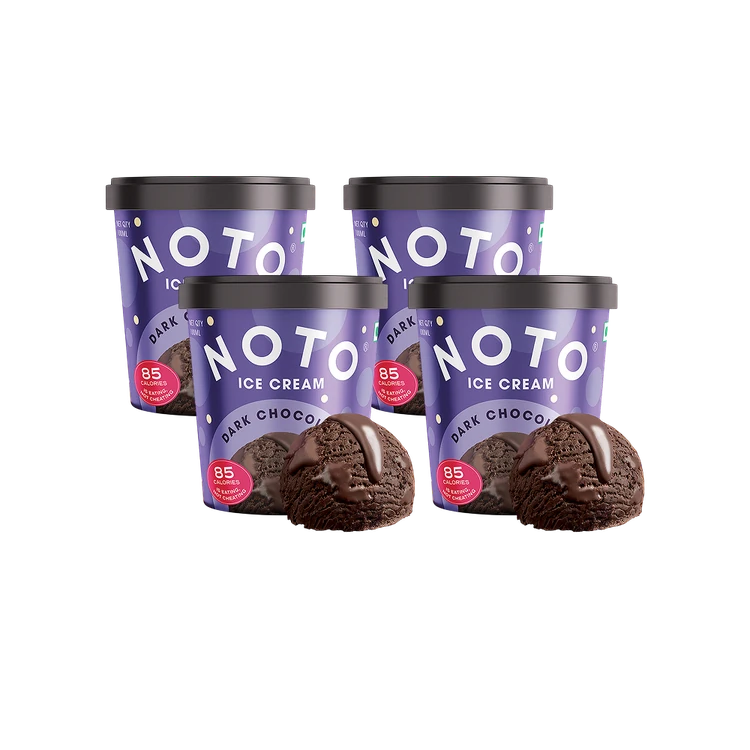 Noto Dark Chocolate Ice Cream Cup - Pack of 4