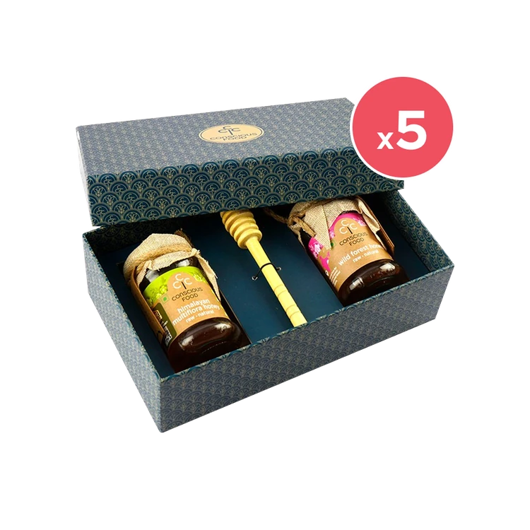Conscious Food Honey Bliss Gift Box - Pack of 5