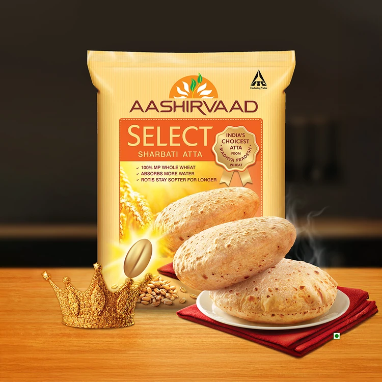 Aashirvaad Select 100% MP Sharbati Atta (Sharbati Hittu)