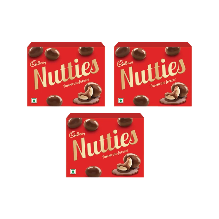 Cadbury Nutties Shaped Chocolates - Pack of 3
