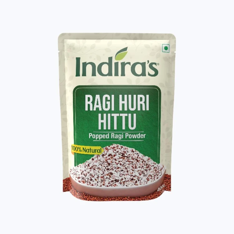 Indira's Huri Hittu Ragi Flour / Popped Ragi Powder
